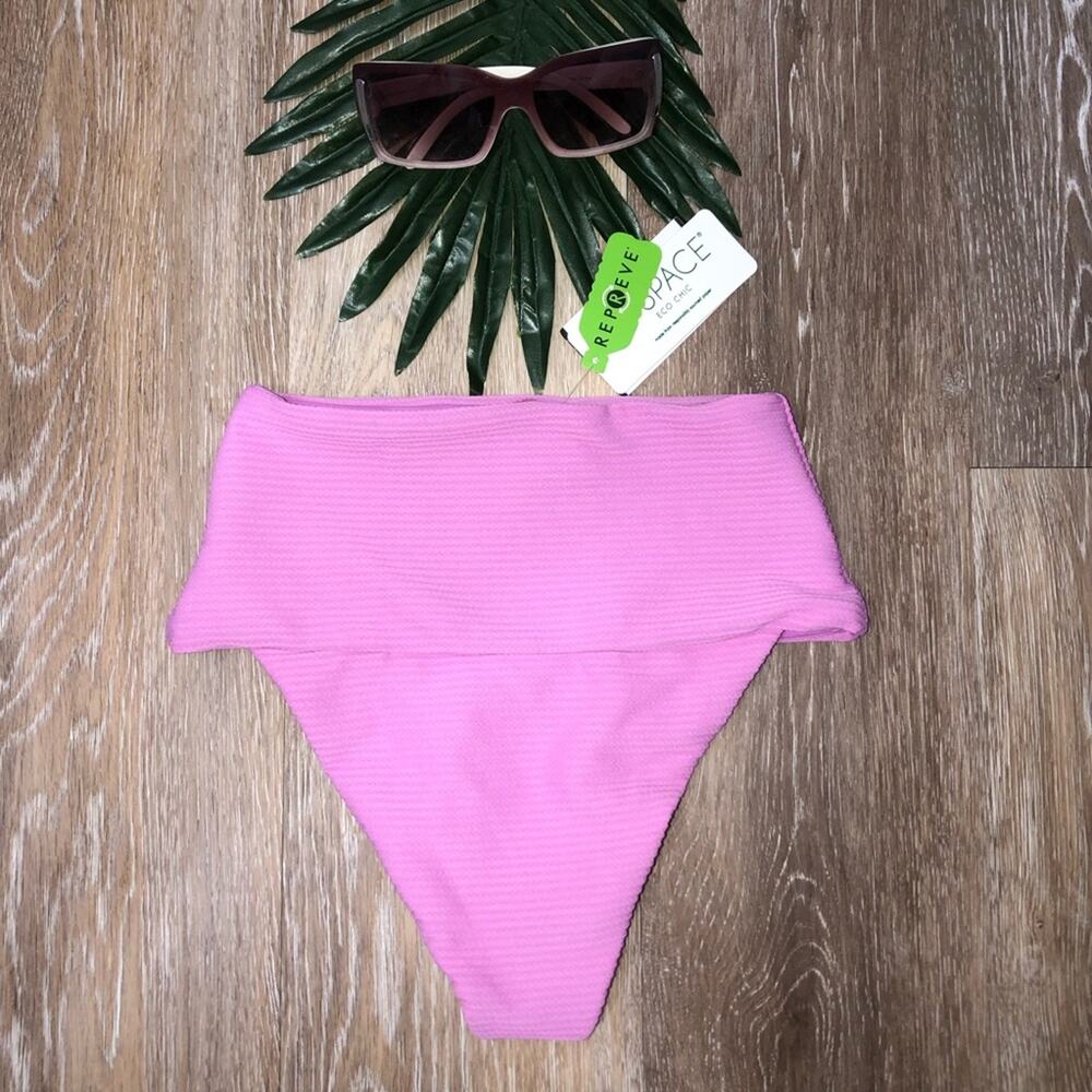 L*Space Desi High Waisted Bikini Bottom in Rosebud XS NWT - Picture 4 of 8